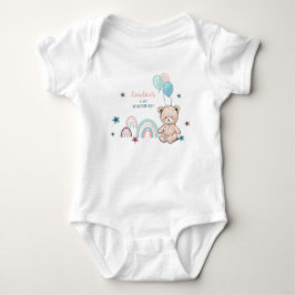 1:a födelsedagen BodyKostymer med söt nalle. T Shirt