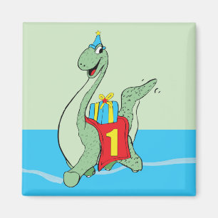 1:a födelsedagen Dinosaur Magnet