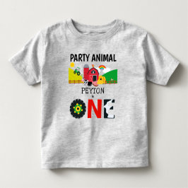 1:a födelsedagen Ett år gammalt djur i Party T Shirt