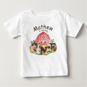 1:a födelsedagen Fågelbarnyard söta djur, jag är e T Shirt