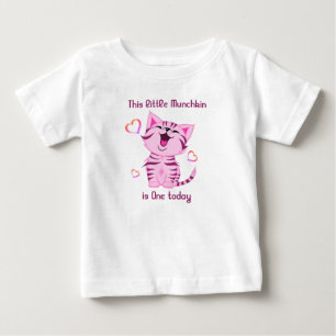 1:a födelsedagen Lilla Munchkin kattunge Idag T Shirt