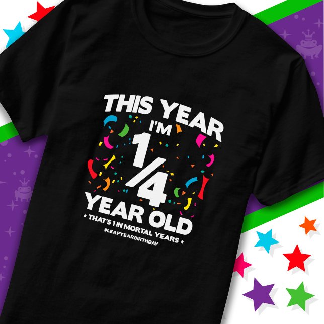 1:a födelsedagen Mortal år Skottår Dag 29 feb T Shirt (Skapare uppladdad)