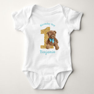 1:a födelsedagen Nalle Baby Bodykostym T Shirt