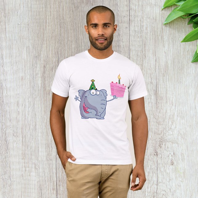 1:a födelsedagen Party Elephant Manar T-Shirt (Skapare uppladdad)