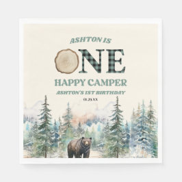 1:a födelsedagen Party i Lycklig Pappersservett