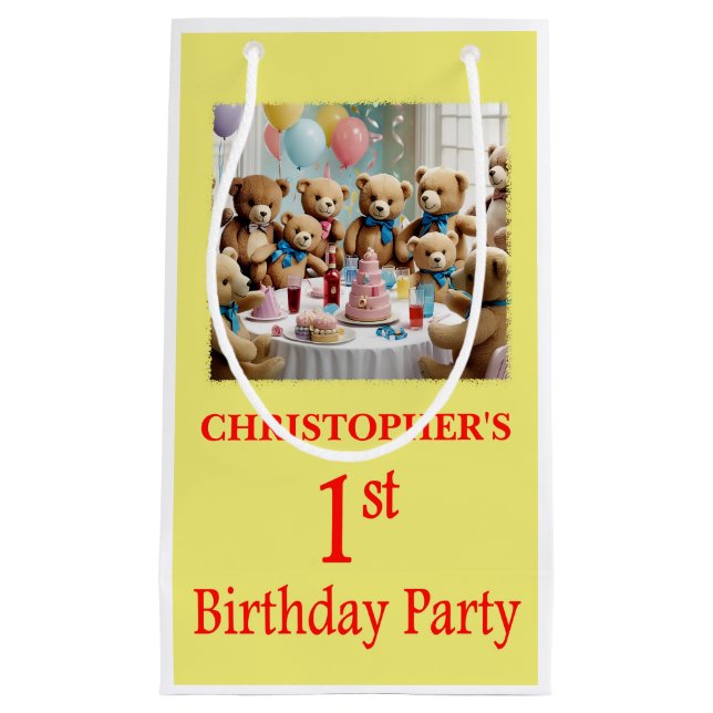 1:a födelsedagen Party Nalle Party (Framsidan)