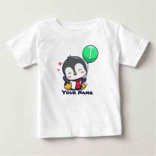 1:a födelsedagen Penguin T Shirt