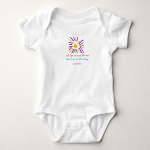 1:a födelsedagen sol resa lägger till färgämnet na t shirt