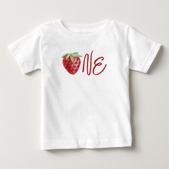 1:a födelsedagen Sommarjordsbäret Berry Sweet T Shirt (Framsida)