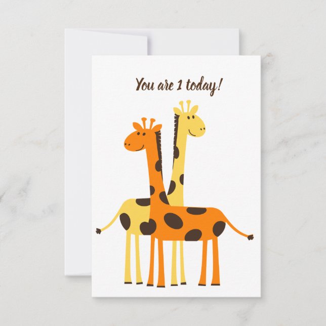 1:a födelsedagen - tackkort tack kort (Framsida)