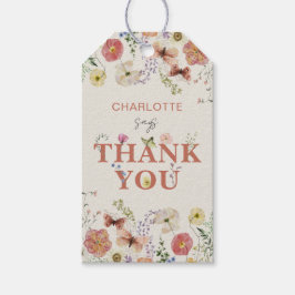 1:a födelsedagens Vild och Tacken Terracotta Presentetikett