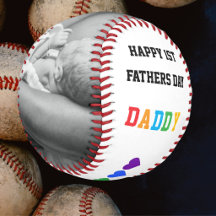 1:a födelsedagsbaseboll för pappa
