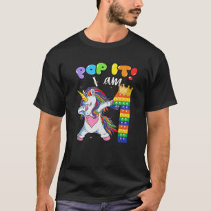 1:a födelsedagsflickorna döper till Unicorn Pop Ja T Shirt