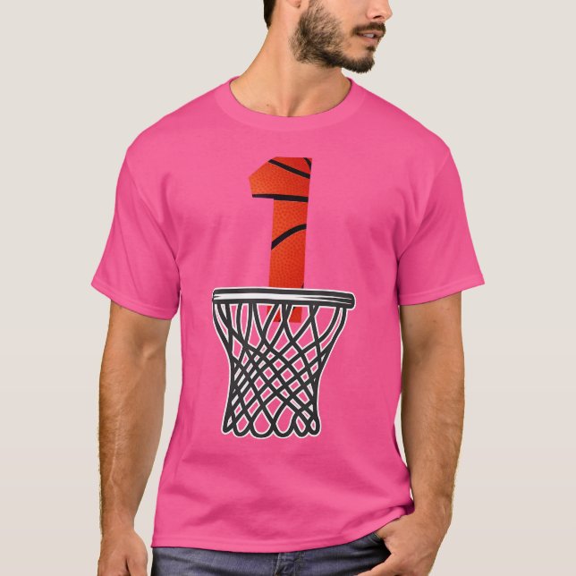 1:a födelsedagskorgen Barn 1 år gamla B-dagar T Shirt (Framsida)