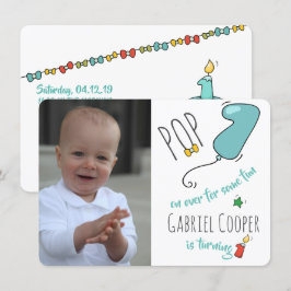 1:a födelsedagspendelns vykort - skriv ut eller la