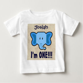 1:a födelsedagspojken CHEVRON Ett års eget namn V1 T Shirt