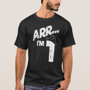 1:a födelsedagspojken eller tjejarr jag är 1 år ga t shirt