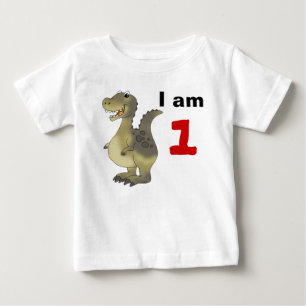 1:a födelsedagspressens dinosauriepresentidé tee