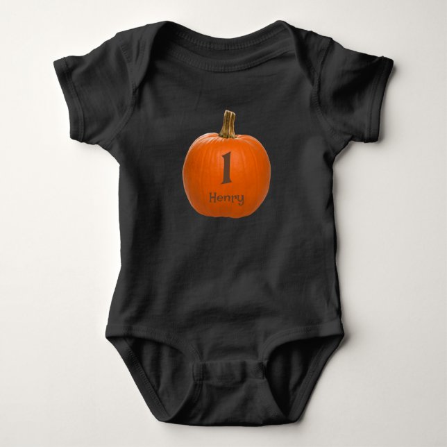 1:a födelsedagspumpkin Shirt T (Framsida)