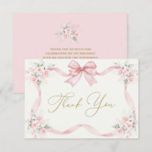 1:a födelsedagstjuppet - Tack för ditt kort med bo