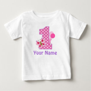 1:a födelsedagstjuvens fjäril-Personlig T Shirt