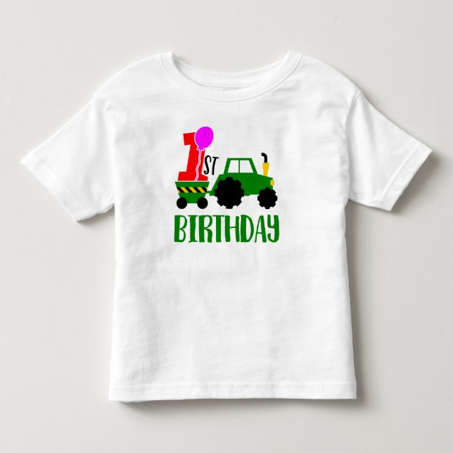 1:a födelsedagstragetur t shirt (Framsida)