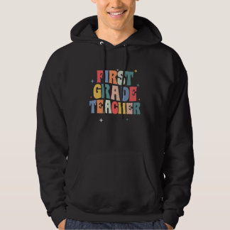 1:a Första Skoldagen Tillbaka Till Skolan Första K Hoodie