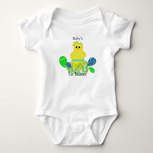 1:a Gulten Påsk, Chicken Blue Baby Tee Shirt (Framsida)