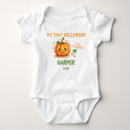 1:a Halloween Glad Glad Pumpa Kroppsdräkt T Shirt