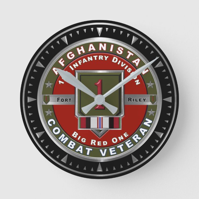 1:a infanteridivisionen Afghanistan-veteran Rund Klocka (Framsida)