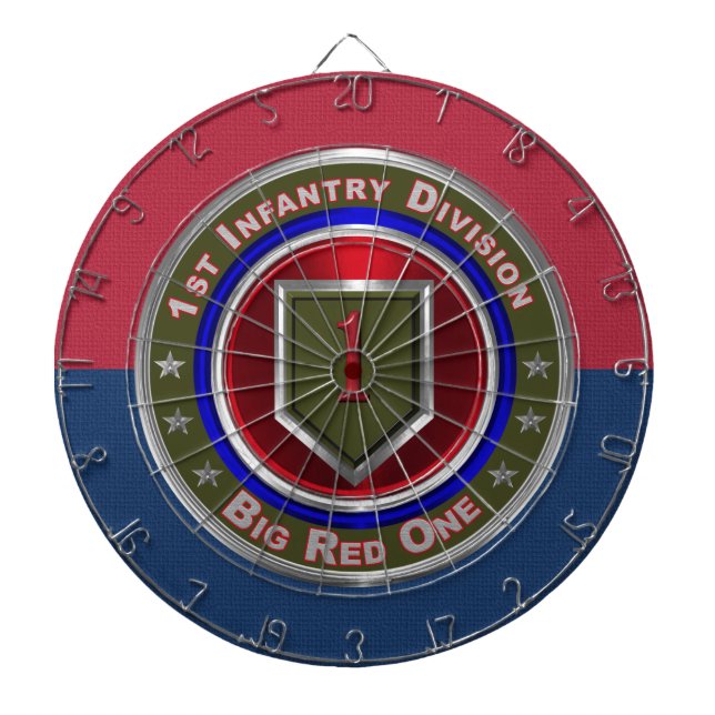 1:a infanteridivisionen ”Big Red One” Darttavla (Framsidan)