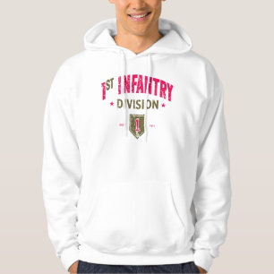 1:a infanteridivisionen "Big Red One" (stor röd en Hoodie