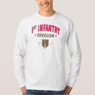 1:a infanteridivisionen "Big Red One" (stor röd en T Shirt