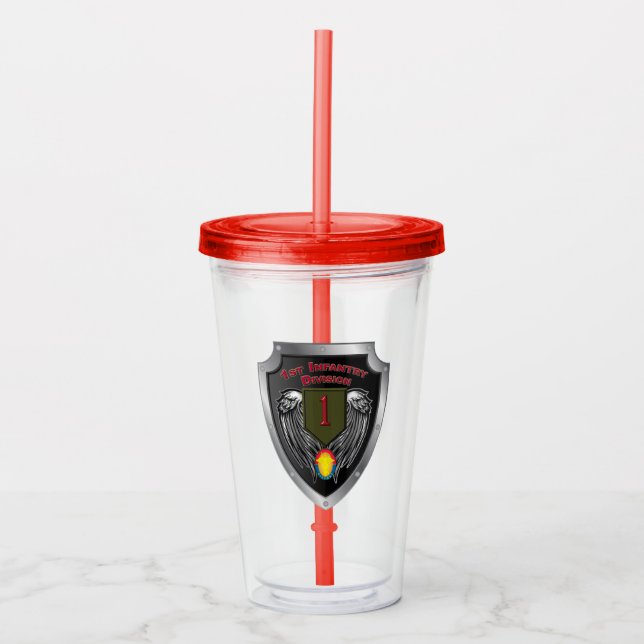 1:a infanteridivisionen ”Big Red One” Take Away Mugg (Framsida)