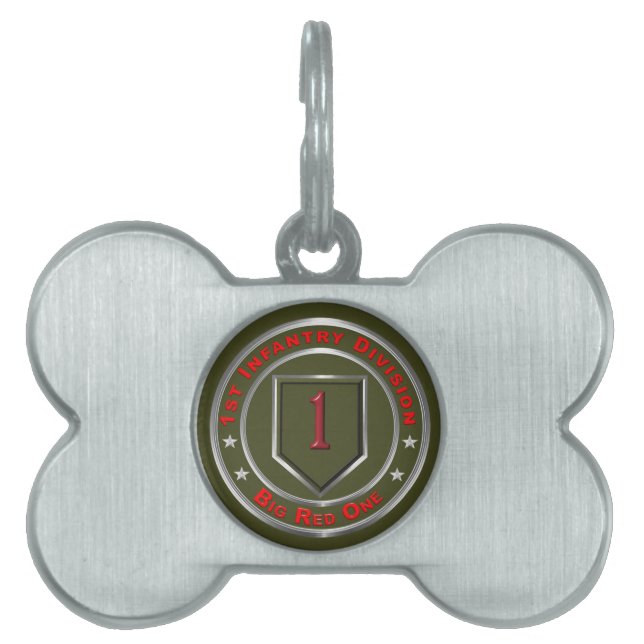 1:a infanteridivisionen ID-bricka husdjur (Framsidan)