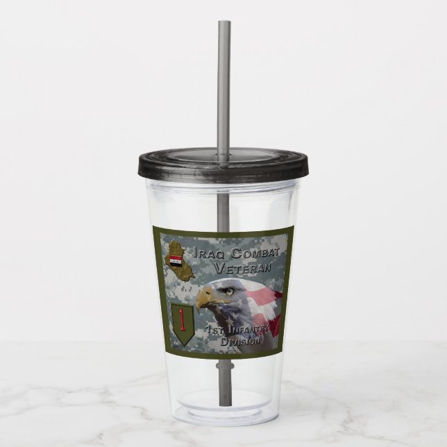 :  1:a infanteridivisionen Irak veteran Take Away Mugg (Framsida)