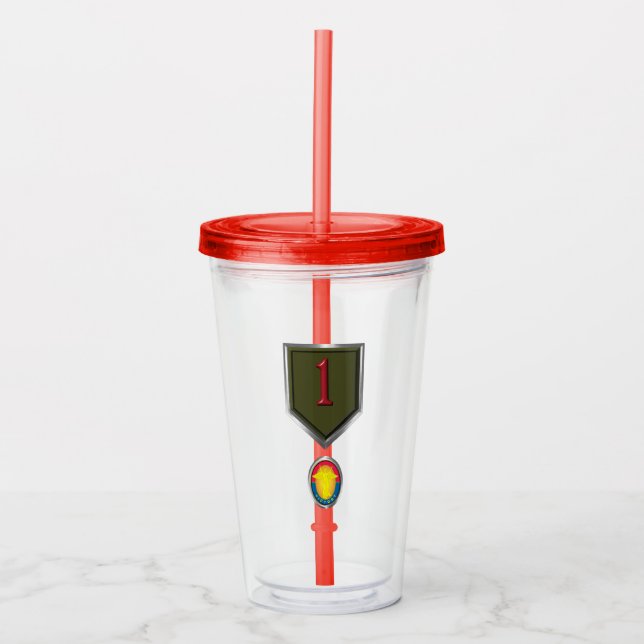 1:a infanteridivisionen  take away mugg (Framsida)
