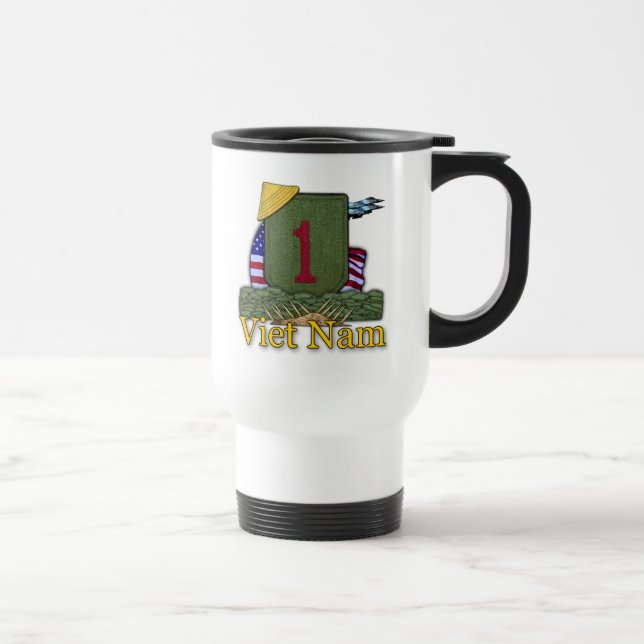 1:a infanteridivisionen veterans vietnam patch Mug Resemugg (Höger)