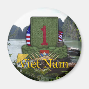 1:a infanteridivisionen vietnam veterans krig vets magnet