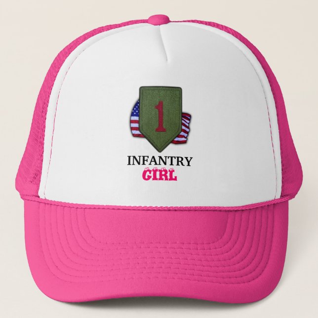 1:a infanteriet vietnam vet Hat Truckerkeps (Framsida)
