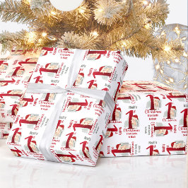 1:a juldagen Namn Santa Hat Red Number 1 Presentpapper