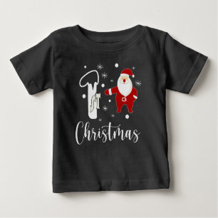 1:a julen Jultomten Cute Festive Modern Baby T Shirt