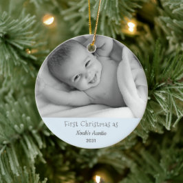 1:a julen Moster Nephew Personalz Photo Ornament