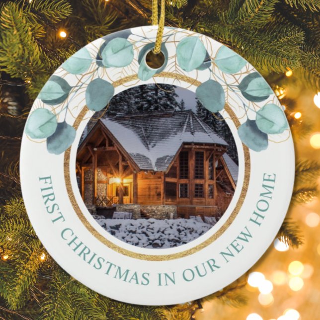 1:a julen - nytt hemeukalyptus 2 - foto julgransprydnad keramik (Skapare uppladdad)