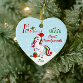 1:a julhelgen som Underbara morföräldrar Julgransprydnad Keramik