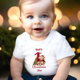1:a julklappen Nalle Julgran T Shirt