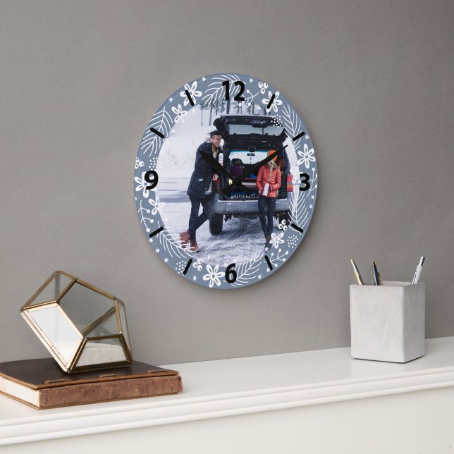 1:a jultomten, gift offertfoto stor klocka (Skapare uppladdad)