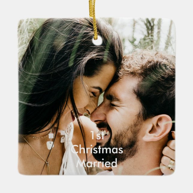 1:a jultomten - marin fotopul julgransprydnad keramik (Framsida)