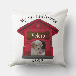 1:a juluppladdningen av Photo Hund House med Bone Kudde