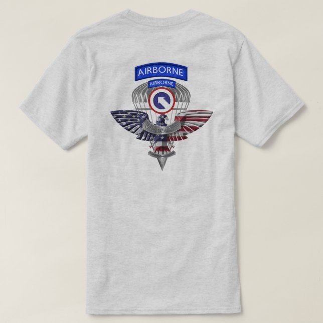 1:a kårens stödkommando Flygburet veterinärkontor T Shirt (Design baksida)
